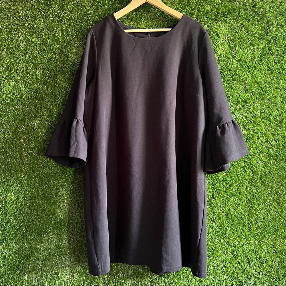 City Chic XL 22 Ruffle Sleeve Dress Plus Curvy